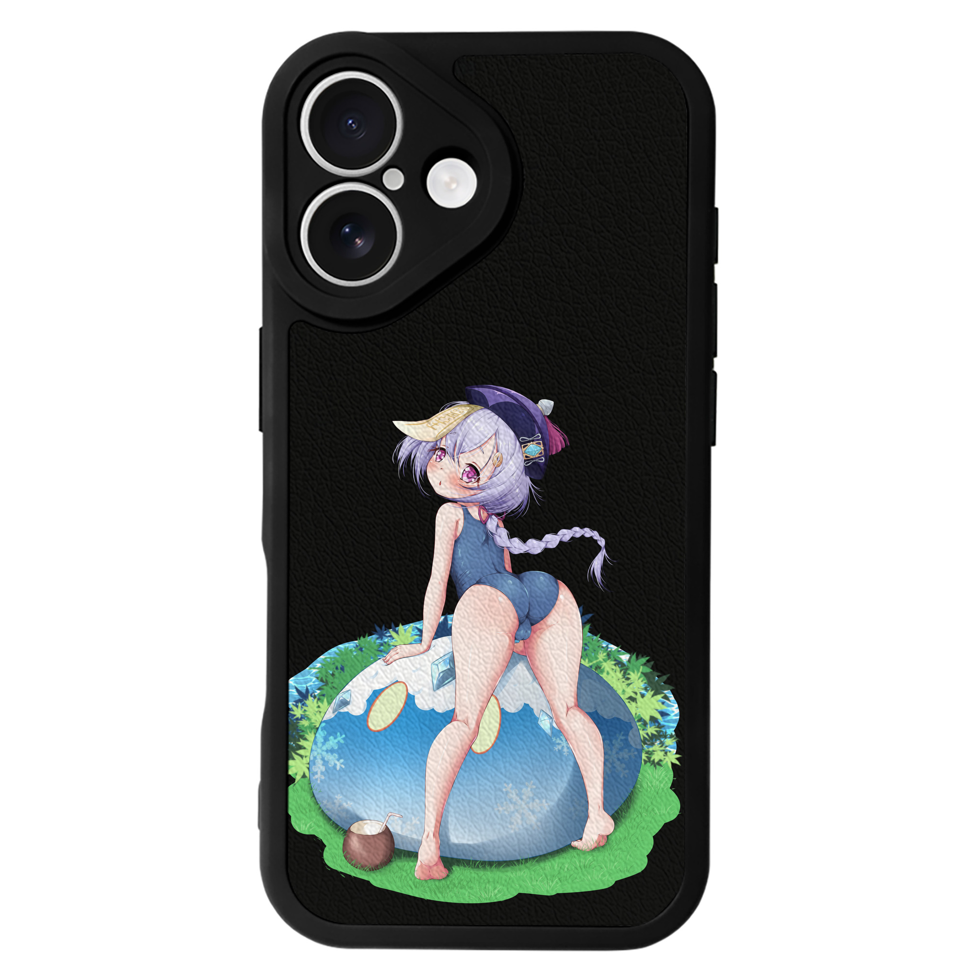 げんし神 七七 なな  genshin Nana 【iPhone 16シリーズ対応】シリコンスマホケース（レザー調） 材質：シリコン
